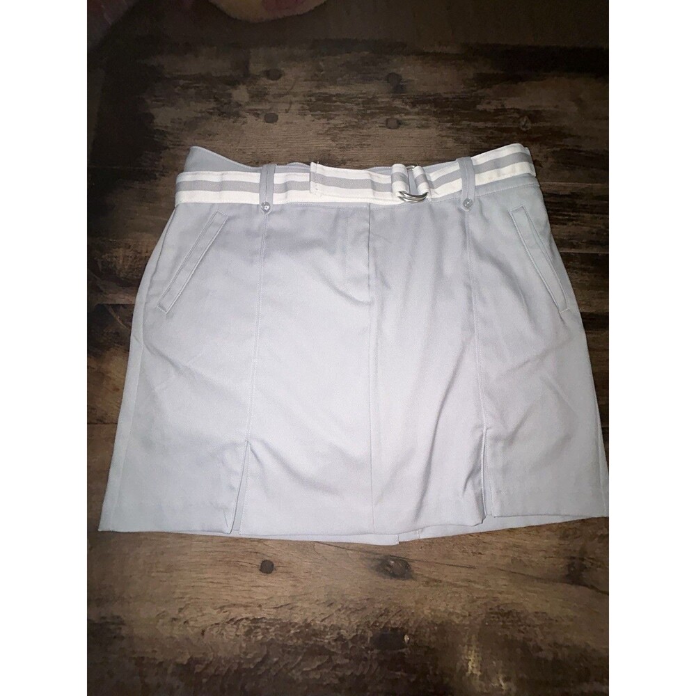 Izod Golf Skort,Sun Control,Wicking,100% Polyester,Size 12 W/Belt,Side Pockets